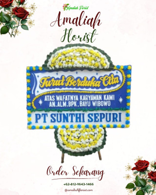 Papan Bunga Duka di Bale Kambang